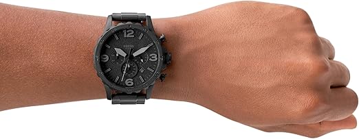Fossil Men's Nate Quartz Stainless Steel Chronograph Watch - Image 5